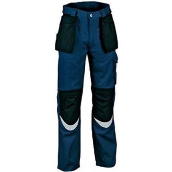 Cofra V064-0-02.Z50 - Pantalones de carpintero (talla 50 pulgadas), color azul y negro