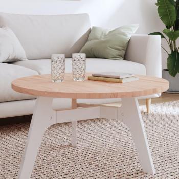 Mesa redonda de madera maciza de haya Ø80x2,5 cm