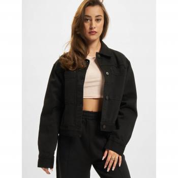 Urban Classics Women's Black Short Boxy Worker Jacket