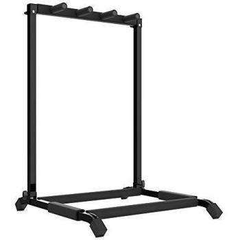 Audibax Multi-Stand 3 - Soporte de Suelo para 3 Guitarras o Bajos - Soporte Compatible con Guitarras Eléctricas y Bajos Eléctricos - Apoyos Rellenos de Espuma - Resistente a los Arañazos