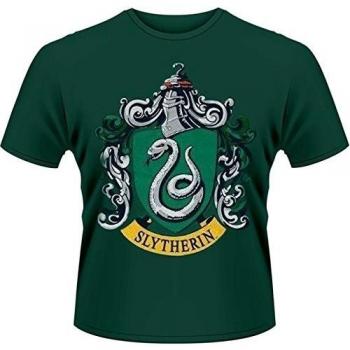 Playlogic International(World) Harry Potter Slytherin Camiseta Manga Corta, Verde, M para Hombre