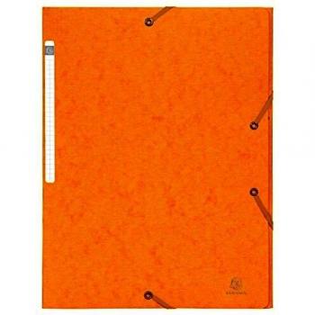 Exacompta 55759E - Pack de 10 carpetas con goma, A4, color amarillo