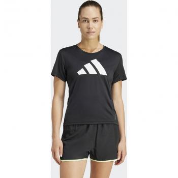 Camiseta de running adidas Run It mujer negro