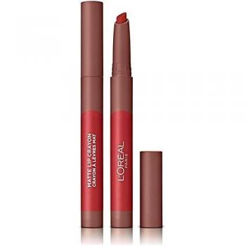 L'Oreal Paris Make-up Designer - Pintalabios Matte Crayón 105 Sweet and Salty permanente, rosa natural - 22 ml