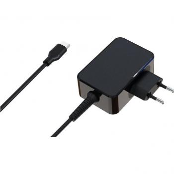 LC-Power 65W GaN USB-C Laptop Charger - Black Indoor AC Power Adapter