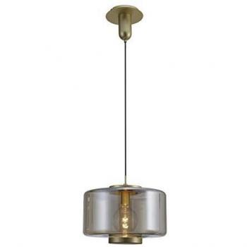 Mantra Iluminación Lámpara Colgante Jarras Oro Mate Vidrio 1 Bombilla Ø 49cm Bronce Grande