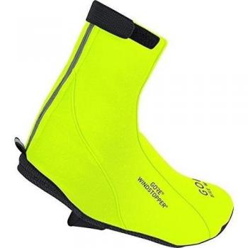 GORE BIKE WEAR Road Windstopper Soft Shell - Botin de ciclismo, color amarillo, talla 36-38