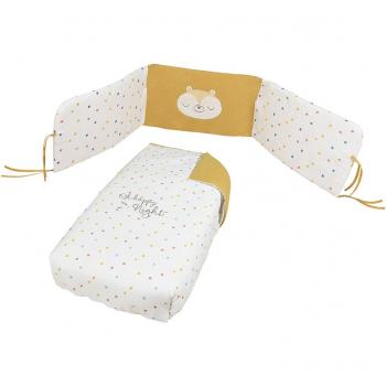 Kit Textil Nórdico + Protector de Cuna Reversible Micuna Happy