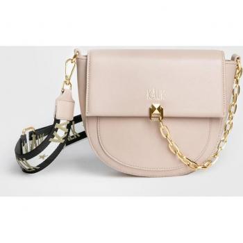 Bolso Cruzado Logo Bag Negro - Bandolera de mujer con cierre magnético y asa regulable