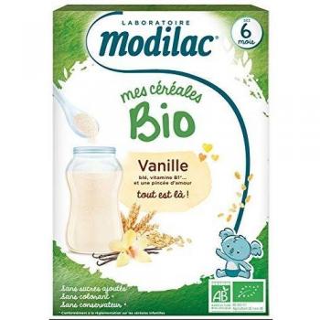 Cereales Bio para Bebés Modilac Vainilla desde 6 Meses 250g