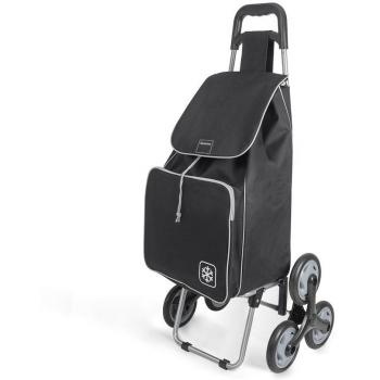 Metaltex Peony - Carro de Compra con 6 Ruedas, 48 Litros, Negro