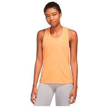 Camiseta Sin Mangas Dri-Fit Race Nike para Mujer - Amarillo, Talla M