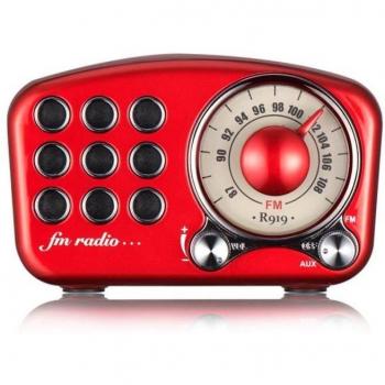 Altavoz Bluetooth Retro con Radio FM R919-B - Azul
