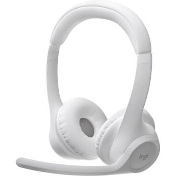 Logitech Zone 300 Auriculares Inalámbricos Bluetooth con Micrófono para Oficina - Color Blanco
