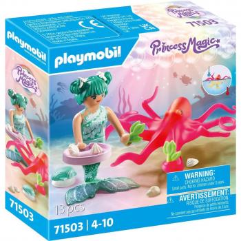 PLAYMOBIL PRINCESS MAGIC - SIRENA CON PULPO QUE CAMBIA DE COLOR, 71503