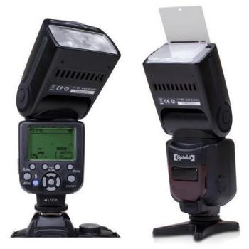 Opteka Pro E-TTL Auto-Focus Dedicated Flash Kit for Nikon Digital SLR Cameras with Case, Stand, Pouch, Diffuser, and Microfiber Cloth