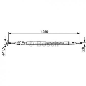 Cable de freno de mano BOSCH 1 987 482 235 para Citroen C8, Fiat Ulysse, Lancia Phedra y Peugeot 807
