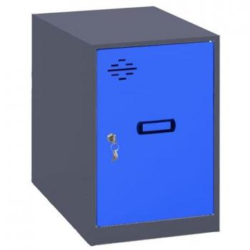 Casillero Metálico SIMONLOCKER DISM Mini 475x400x500 mm Antracita/Azul