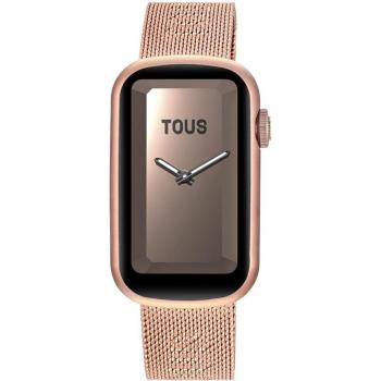 Reloj Tous Smartwatch T-Band Mesh con brazalete de acero IPRG rosado