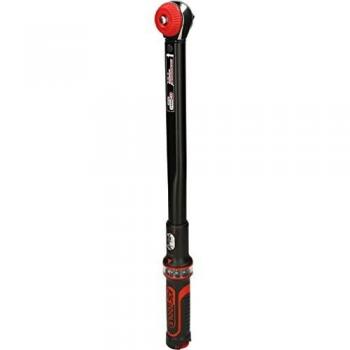 KS Tools 516.1442 1/2 Llave dinamométrica ERGOTORQUE®precision con cabezal de carraca de cambio de posición por mando giratorio 40-200Nm