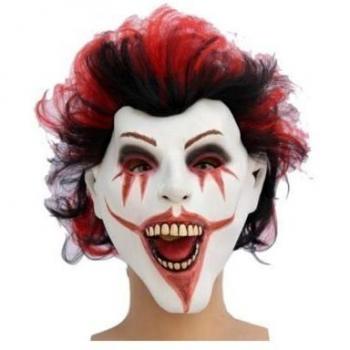 Máscara de payaso - negro y rojo
