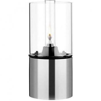 Stelton lámpara de aceite transparente cristal Acero Inoxidable Plata 18 cm 1005