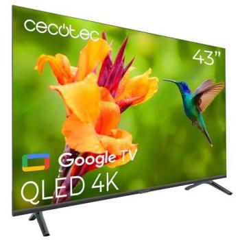 Cecotec Televisor QLED 43 V4 series VQU40043 - Smart TV 4K UHD, Google TV, Dolby Vision&Atmos, VRR, HDMI 2.1, USB 3.0, HDR10