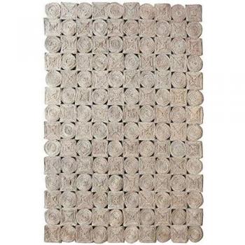 Alfombra de cáñamo Sianna natural 160 x 230 cm beige