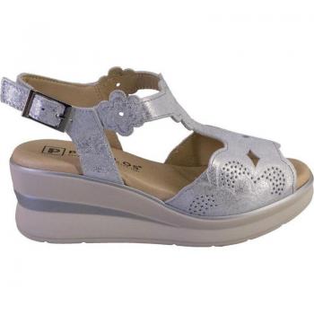 Sandalias de mujer PITILLOS 5612/24 PIEL plata