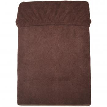 MESANA C-10004/43 sábana Bajera Ajustable de Microfibra Polar, 200 x 200 cm Aproximadamente 180 -, marrón Oscuro