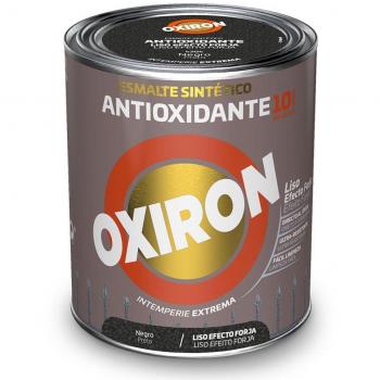 Esmalte Sintético Antioxidante Oxiron Liso Efecto Forja Negro 750 ml Titan 5809097