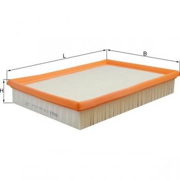 Filtro de aire KNECHT LX 443 - Filtro de aire para vehículos, alta eficiencia en filtración, diseñado para optimizar el rendimiento del motor, fácil instalación, compatible con múltiples marcas y modelos