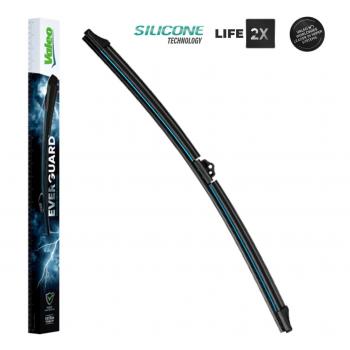 Limpiaparabrisas VALEO EVERGUARD 566008 - Premium Escobilla con láminas de silicona - Longitud: 530mm - Escobilla delantera (paquete x1)