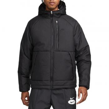 Nike Chaqueta de hombre Sportswear Therma-FIT Legacy, chaqueta con capucha, color negro, talla XL