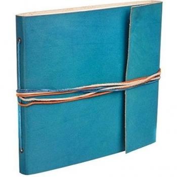Ãlbum de fotos de piel de color turquesa | 30 pÃ¡ginas para 120 fotos de 6 x 4 o 60 fotos de 7 x 5 pulgadas | comercio justo y hecho a mano | Ãlbum de recortes y manualidades | 26 cm x 24 cm