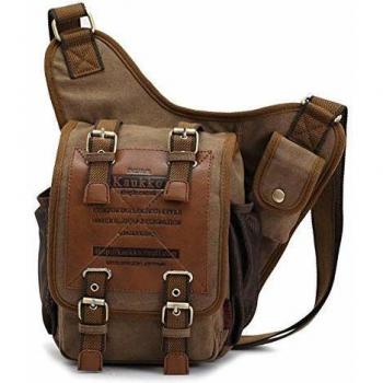 KAUKKO Bolsa de hombro para chico 5 litros Caqui