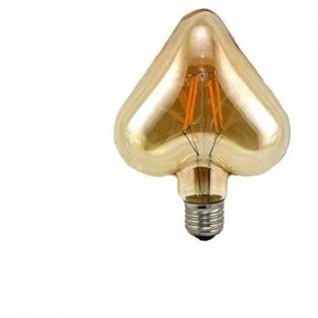 Bombilla LED Filamento Corazón 4W E27 Luz Cálida 3000K Vintage