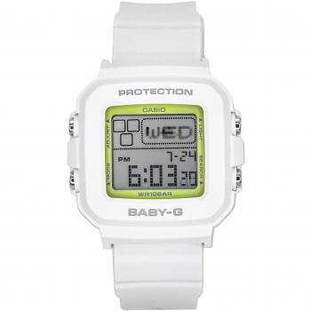 Casio Baby-G Plus Digital 30th Anniversary Women's Watch with White Resin Strap, Quartz Movement, 100M Water Resistance and Special Holder