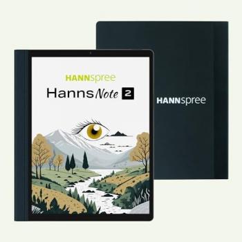 Hannspree HannsNote 2 - Lector de E-Books y Tablet 10 con Pantalla Táctil, Android 13, 64 GB, Wi-Fi Negro