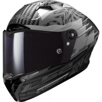 Casco Integral LS2 FF805 Thunder Carbon GP Aero Polar Negro Mate XS