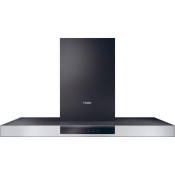 Campana decorativa Haier extraplana HATS9CBS2XWIFI, WIFI, 4 velocidades, color negro, 90 cm