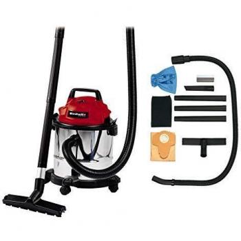 Einhell TC-VC 1812 S - Aspirador en seco y húmedo, 1250 W, 220-240 V, 50 Hz, 180 mbar, 78 dB