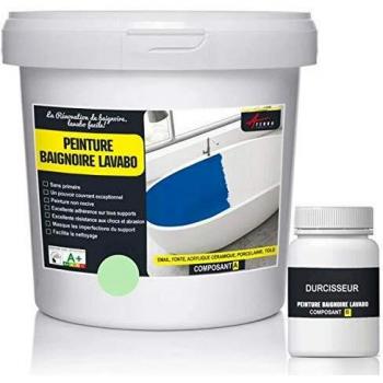 Pintura Renovadora para Bañera y Lavabo - Resina Epóxica - Verde Blanco RAL 6019 - 2.5 kg (hasta 8 m² en 2 capas) - ARCANE INDUSTRIES
