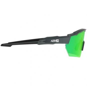 AZR Race RX Matte Carbon Unisex Sunglasses with Hydrophobic Green Lens