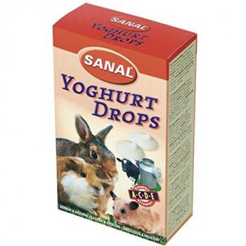 Snack para conejos y roedores adultos drops yogur 45 g.