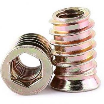 Paquete de 20 piezas M6/M8/M10 de aleación de zinc, tuercas hexagonales, insertos de madera surtidos.