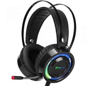 XTRIKE ME GH-708 - Auriculares para videojuegos con cable para PC, Xbox One, PS4, retroiluminación LED de 7 colores