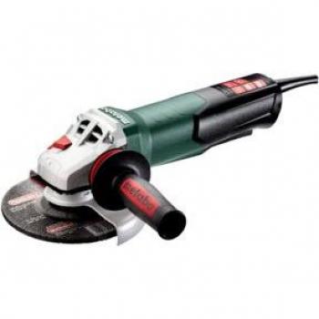 Metabo WEP 17-150 Quick Amoladora angular con potencia de 1700 W, disco de 150 mm, sistema Quick para cambio rápido de disco, protección contra sobrecalentamiento y mango antivibración