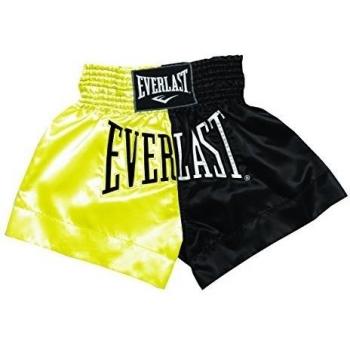 Everlast House EM7, Pantalón de thai boxing, Hombre, Dorado/Negro, XL