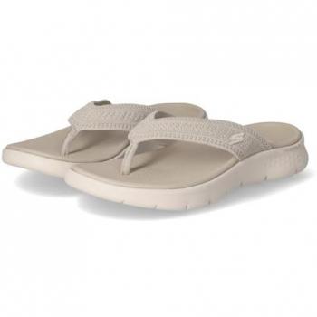 Sandalias Skechers GO WALK Flex Holly para mujer, color taupe, talla 36, veganas y lavables a máquina